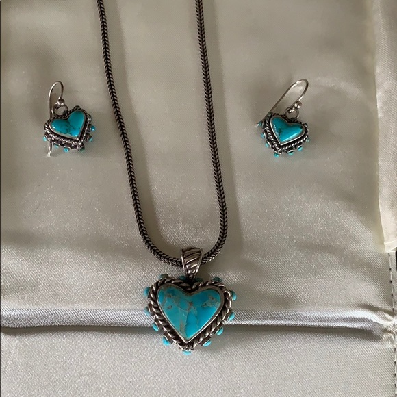 Navajo Turquoise Set Rare Stamped - Picture 7 of 16